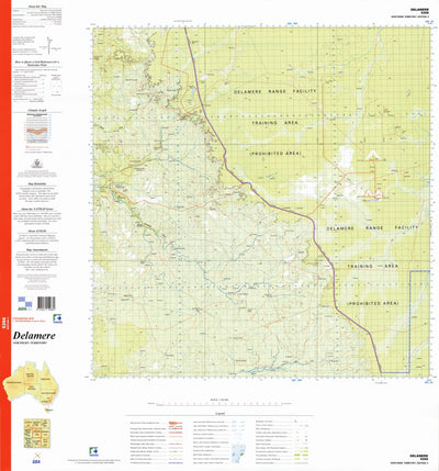 Geoscience Australia Delamere (5266) digital map