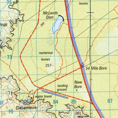 Geoscience Australia Delamere (5266) digital map