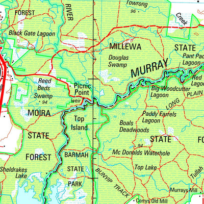 Geoscience Australia Deniliquin SI55 - 13 digital map