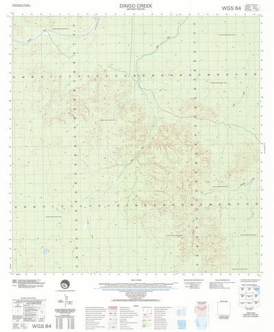 Geoscience Australia Dingo Creek (6464-4) digital map
