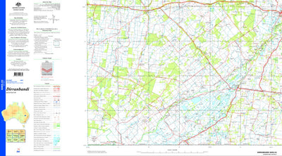 Geoscience Australia Dirrandbandi SH55 - 03 digital map
