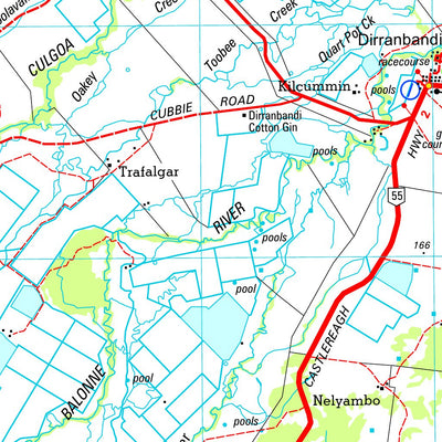 Geoscience Australia Dirrandbandi SH55 - 03 digital map