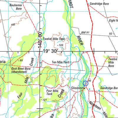 Geoscience Australia Dobbyn SE54 - 14 digital map