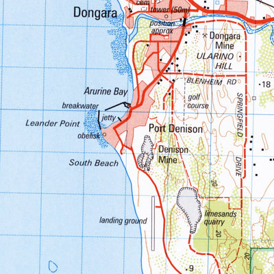 Geoscience Australia Dongara (1839) digital map