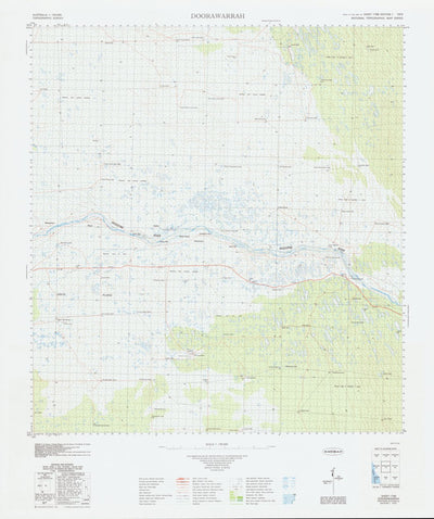 Geoscience Australia Doorawarrah (1748) digital map