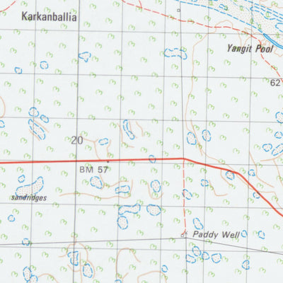 Geoscience Australia Doorawarrah (1748) digital map