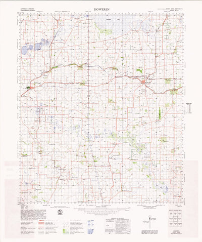 Geoscience Australia Dowerin (2335) digital map