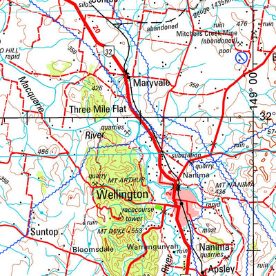 Geoscience Australia Dubbo SI55 - 04 digital map