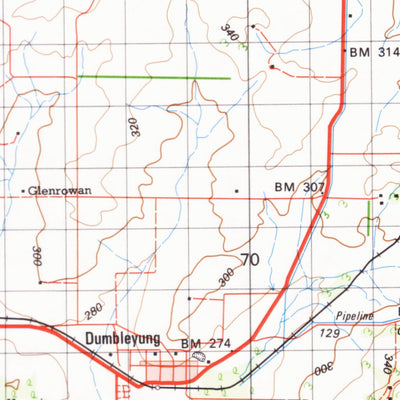 Geoscience Australia Dumbleyung (2431) digital map