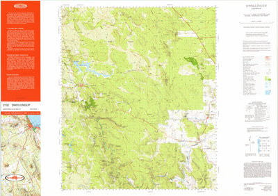 Geoscience Australia Dwellingup (2132) digital map