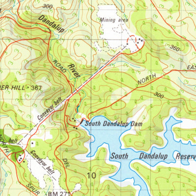 Geoscience Australia Dwellingup (2132) digital map
