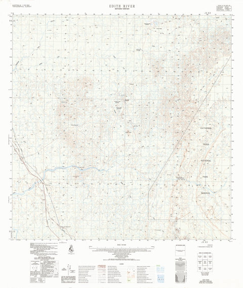 Geoscience Australia Edith River (5369-4) digital map