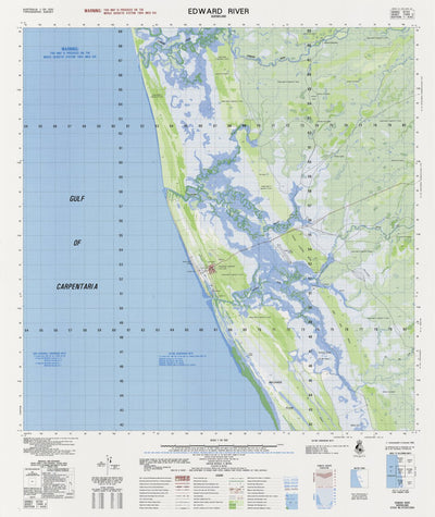 Geoscience Australia Edward River (7268-3) digital map