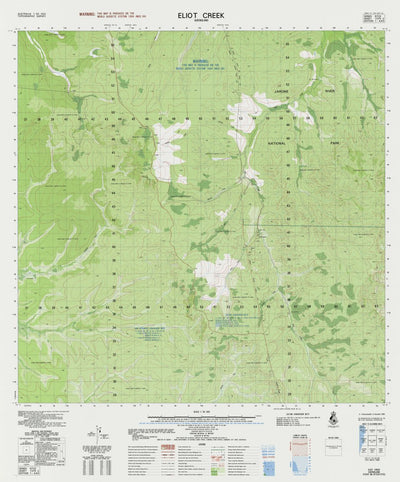 Geoscience Australia Eliot Creek (7375-2) digital map