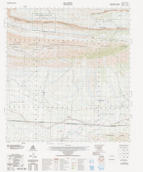 Geoscience Australia Ellery (5550-3) digital map