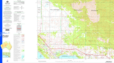 Geoscience Australia Fowler SH53 - 13 digital map