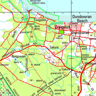 Geoscience Australia Fraser Island Special SG56 - 03 digital map