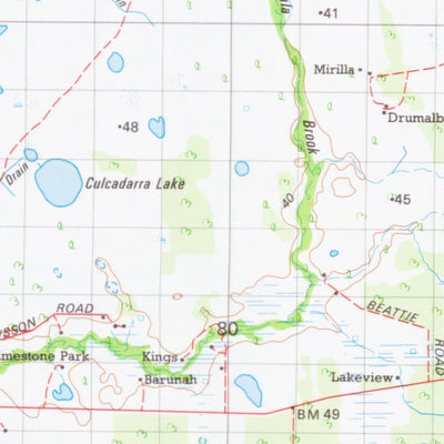 Geoscience Australia Gingin (2035) digital map