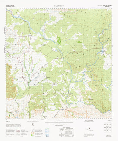 Geoscience Australia Glenroy (4163) digital map