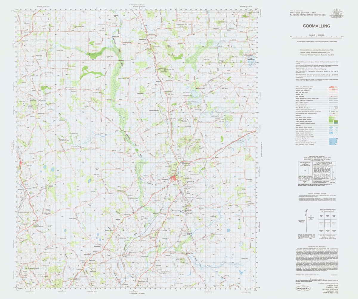 Goomalling Wa Postcode Goomalling (2235) Map by Geoscience Australia | Avenza Maps