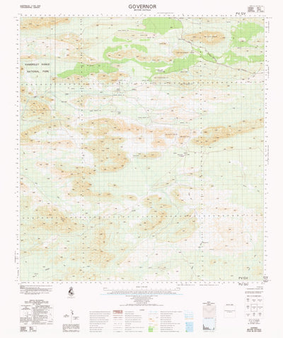 Geoscience Australia Governor (2651) digital map
