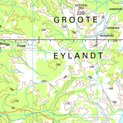 Geoscience Australia Groote Eylandt Special SD53 - 08 digital map