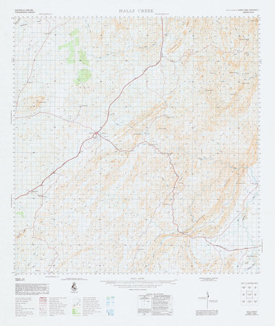 Geoscience Australia Halls Creek (4461) digital map