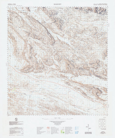 Geoscience Australia Hardey (2252) digital map