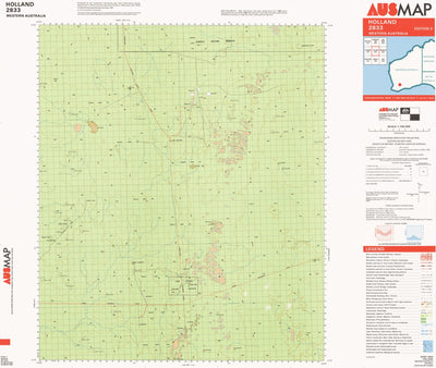 Geoscience Australia Holland (2833) digital map