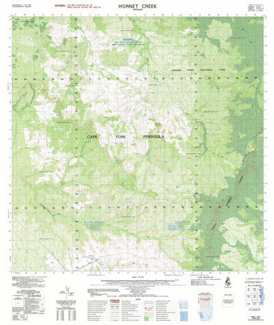Geoscience Australia Hornet Creek (7474-4) digital map