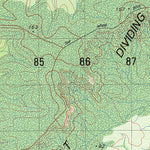 Geoscience Australia Hornet Creek (7474-4) digital map