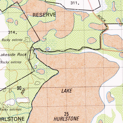 Geoscience Australia Hurlstone (2732) digital map