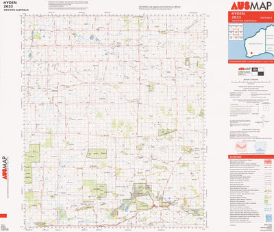 Geoscience Australia Hyden (2633) digital map