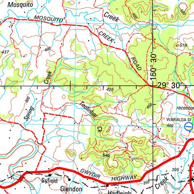 Geoscience Australia Inverell SH56 - 05 digital map