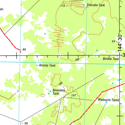 Geoscience Australia Ivanhoe SI55 - 01 digital map