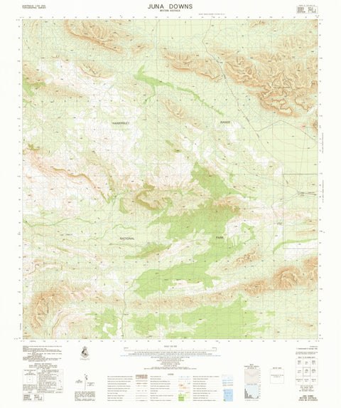 Geoscience Australia Juna Downs (2552-2) digital map