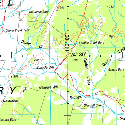 Geoscience Australia Jundah SG54 - 04 digital map