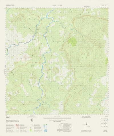 Geoscience Australia Karunjie (4365) digital map