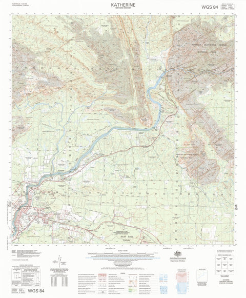 Geoscience Australia Katherine (5369-2) digital map