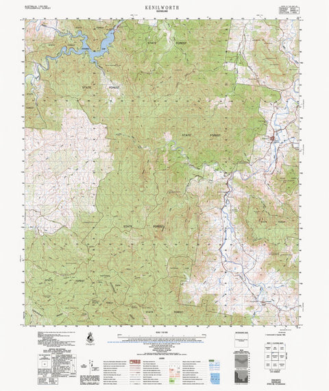 Geoscience Australia Kenilworth (9444-4) digital map