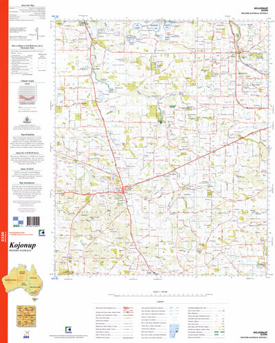 Geoscience Australia Kojonup (2330) digital map