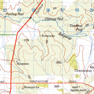 Geoscience Australia Kojonup (2330) digital map