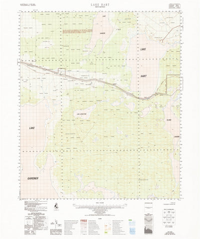 Geoscience Australia Lake Hart (6135) digital map