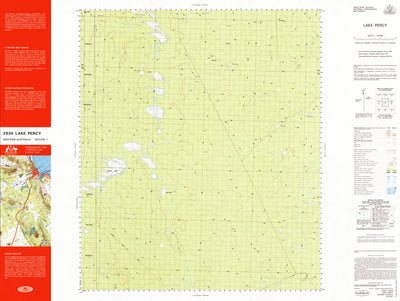 Geoscience Australia Lake Percy (2934) digital map