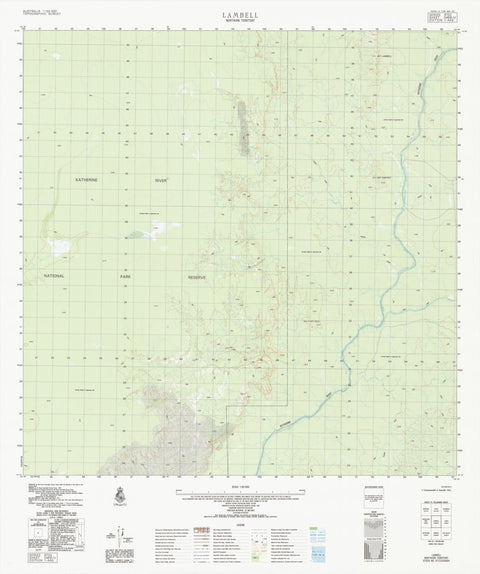 Geoscience Australia Lambell (5469-4) digital map