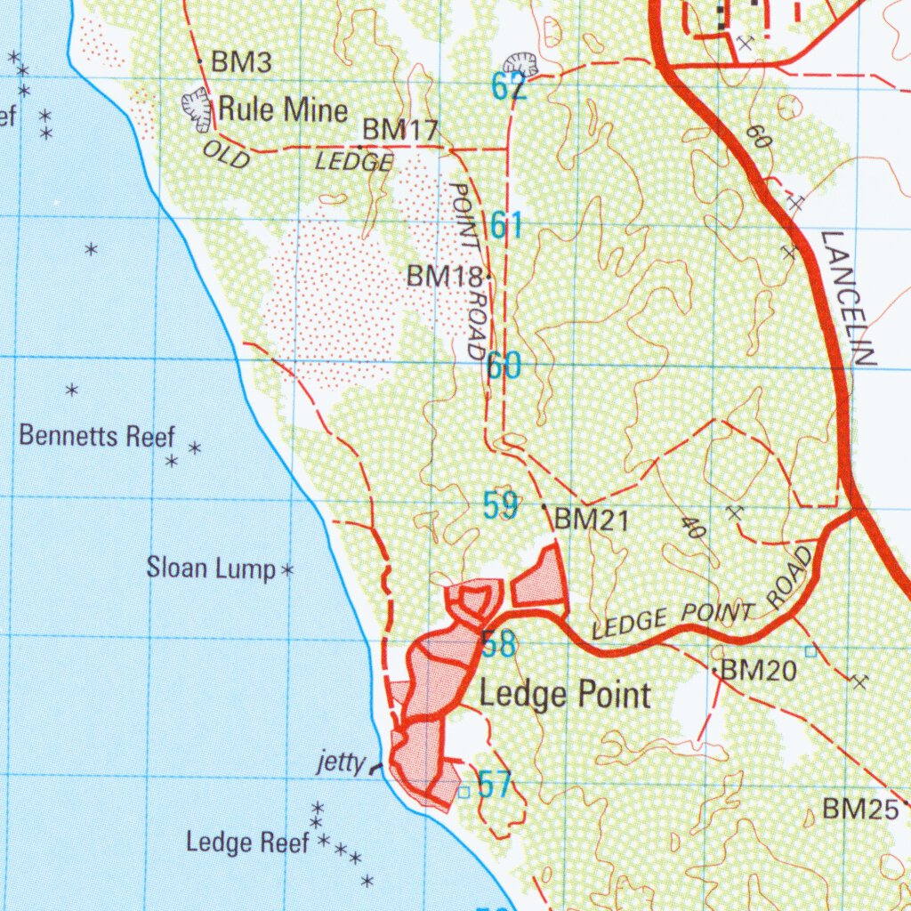 Ledge Point Map Ledge Point (1935) Map by Geoscience Australia | Avenza Maps