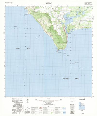 Geoscience Australia Leeuwin (1929-3) digital map