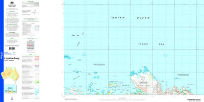 Geoscience Australia Londonderry SD52 - 05 digital map