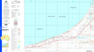 Geoscience Australia Mandora SE51 - 13 digital map