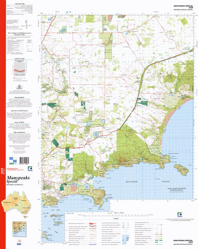 Geoscience Australia Manypeaks Special (2528) digital map